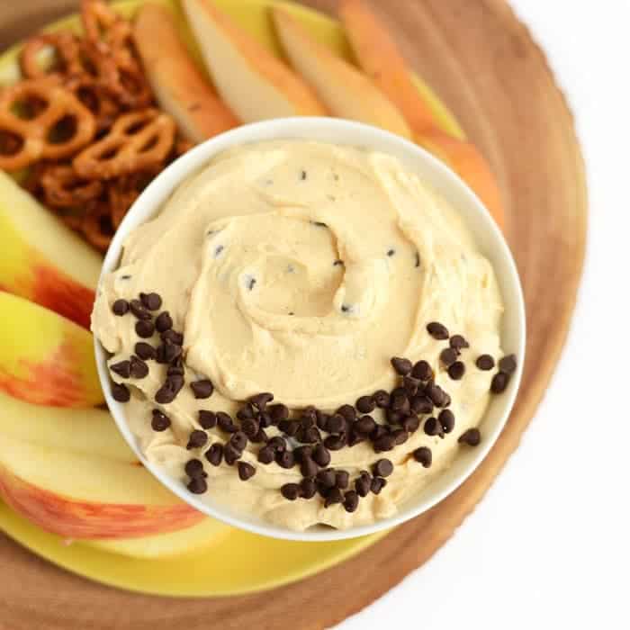 Easy 5-Ingredient Peanut Butter Chocolate Chip Yogurt Dip Recipe
